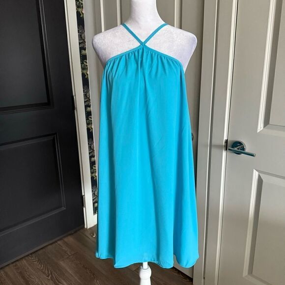 NWT Show Me Your Mumu Summer Blue Lexington Mini Dress Size XL - Picture 1 of 6